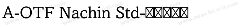 A-OTF Nachin Std字体转换